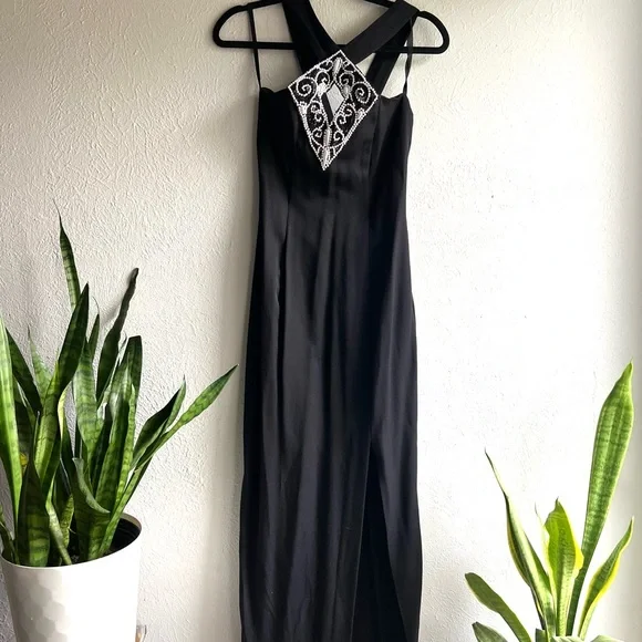 Jessica McClintock | Dresses | 9s Jessica Mcclintock Gunne Sax Black Gown |  Poshmark
